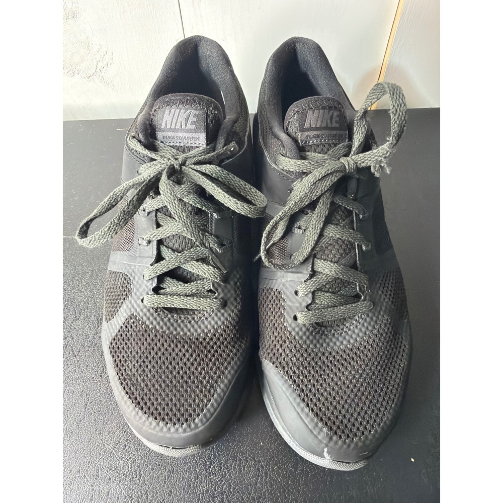 Nike Womens Black Synthetic Mesh Running Shoes Flex 2014 Run 642767-020 Size 8